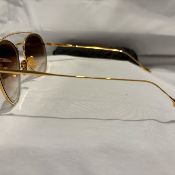 NEW! DITA AXIAL DTS502-03-GLD YELLOW GOLD W/BROWN/PINK GRADIENT LENS 100% AUTH. - Picture 5 of 7